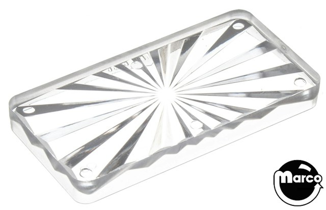 Insert - rectangle 2-1/4 inch clear starburst