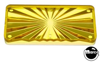 Insert - rectangle 2-1/4 inch yellow starburst