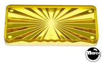 Insert - rectangle 2-1/4 inch Starburst Transparent Yellow