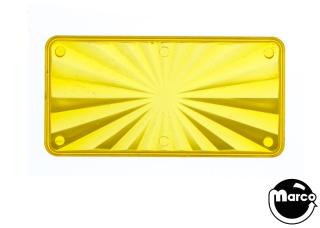 Insert - rectangle 2-1/4 inch yellow starburst