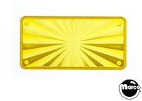 Insert - rectangle 2-1/4 inch Starburst Transparent Yellow