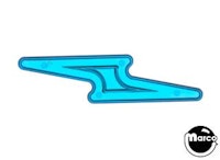 Playfield insert - lightning bolt large blue