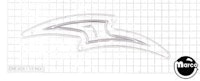 Insert - lightning curved large clear 5-1/16 inch