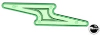 Playfield insert - lightning bolt small green