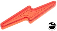 Insert - lightning bolt small trp red