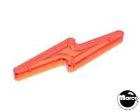 Insert - lightning bolt small amber 2-7/8 inch