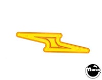 Playfield insert - lightning bolt orange