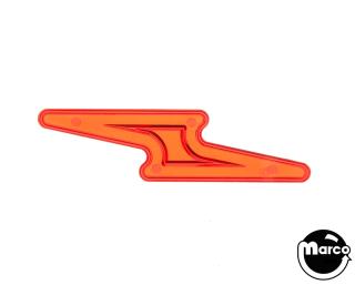 Insert - lightning bolt small amber 2-7/8 inch