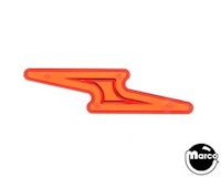 Insert - lightning bolt small amber 2-7/8 inch
