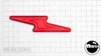 Insert - lightning bolt small trp red