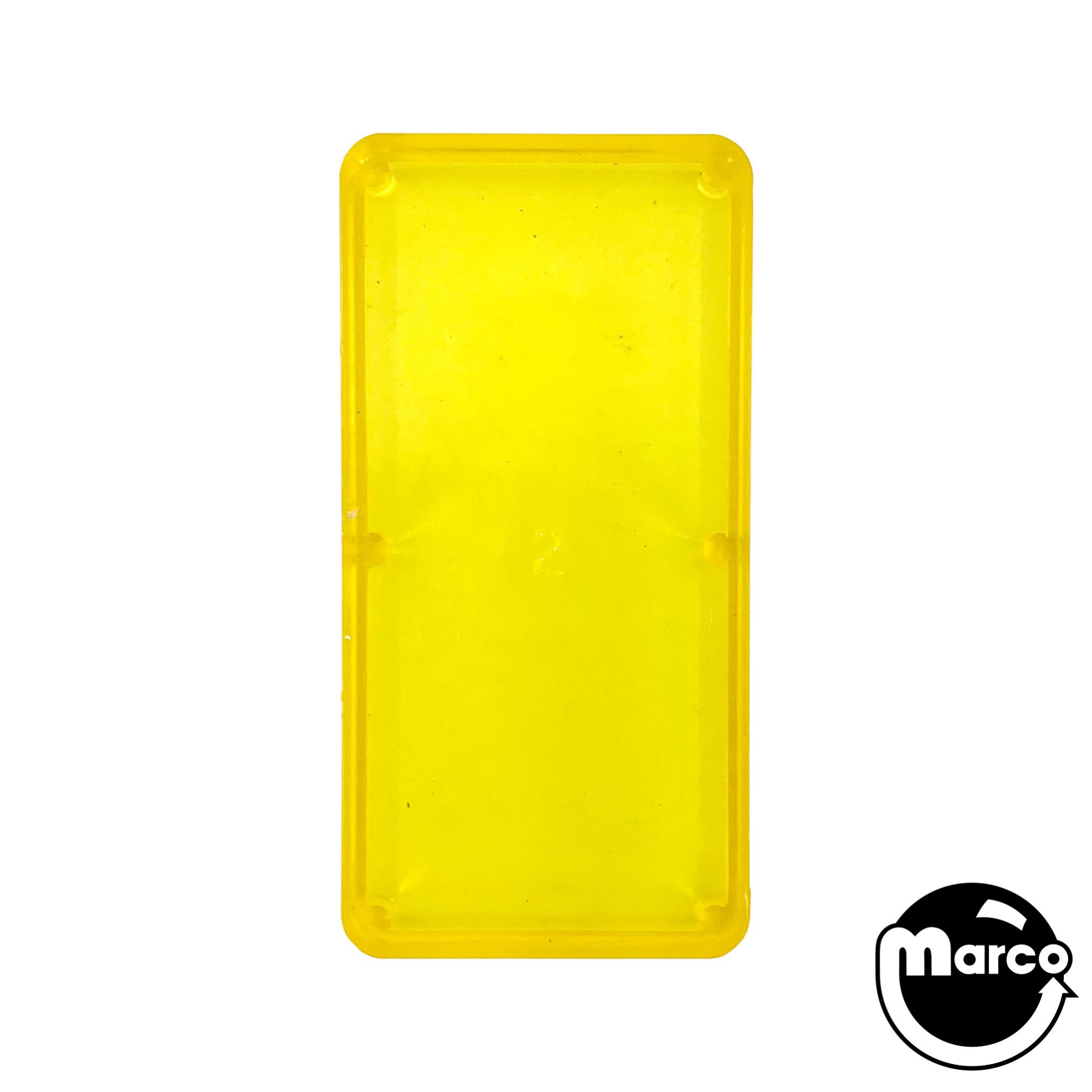 Insert - rectangle 2-1/4 x 1-1/8 yellow plain