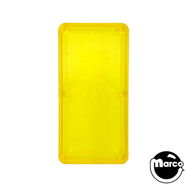 Insert - rectangle 2-1/4 x 1-1/8 yellow plain