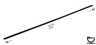 Trim Side Channel - 22 inch Backglass