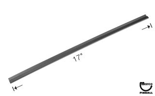 Trim side channel - 17 inch glass edge