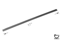 Trim side channel - 17 inch glass edge