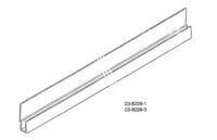 Trim side channel - 17 inch glass edge