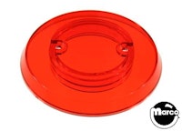 Pop bumper cap - red transparent