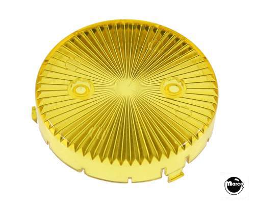 Pop bumper cap snap - transparent yellow