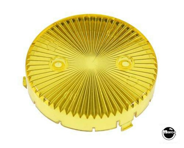 Pop bumper cap snap - transparent yellow