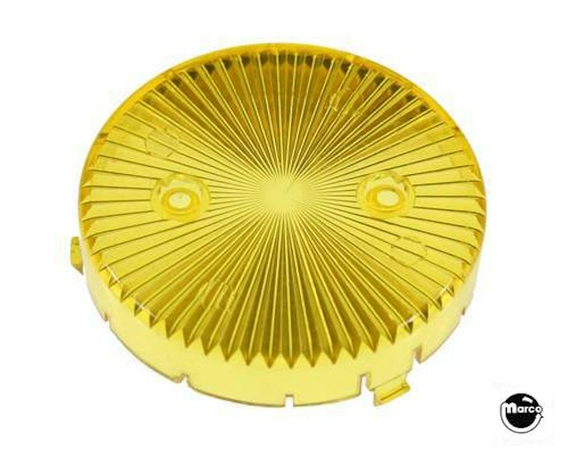 Pop bumper cap snap - transparent yellow