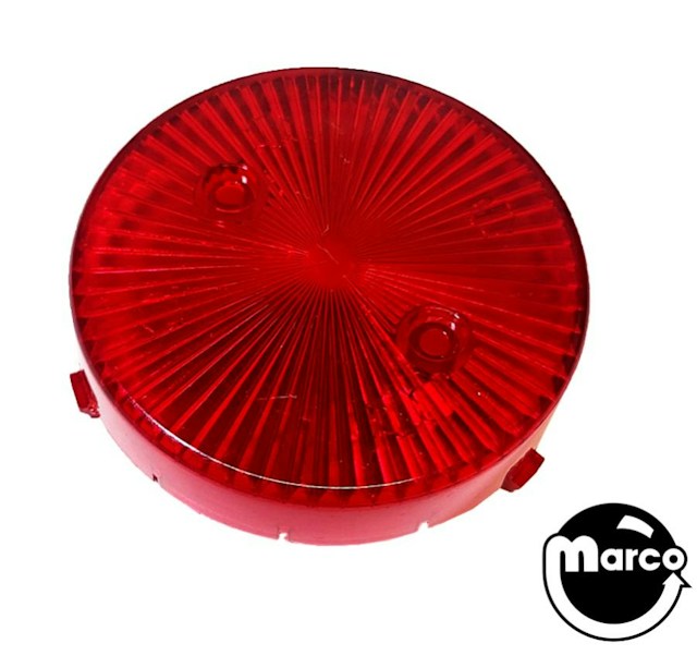 Pop bumper cap snap - transparent red C-1014-1