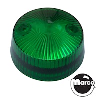 Pop bumper cap - deep green trans.