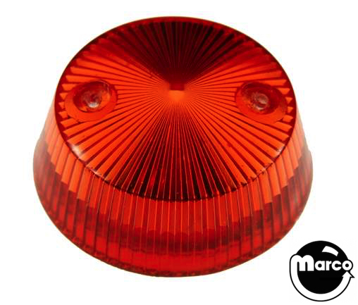 Pop bumper cap - deep red trans.