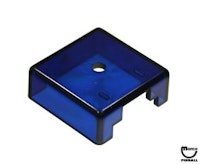 Target face - 3D square blue transparent