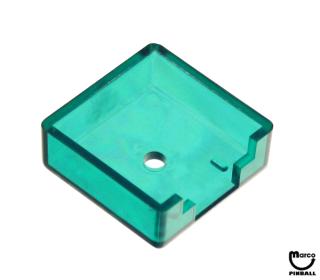 Target face - 3D square green transparent