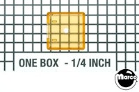 Target face - 3D square yellow transparent