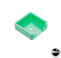 Target face - 3D square green opaque