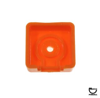 Target face - 3D square orange translucent