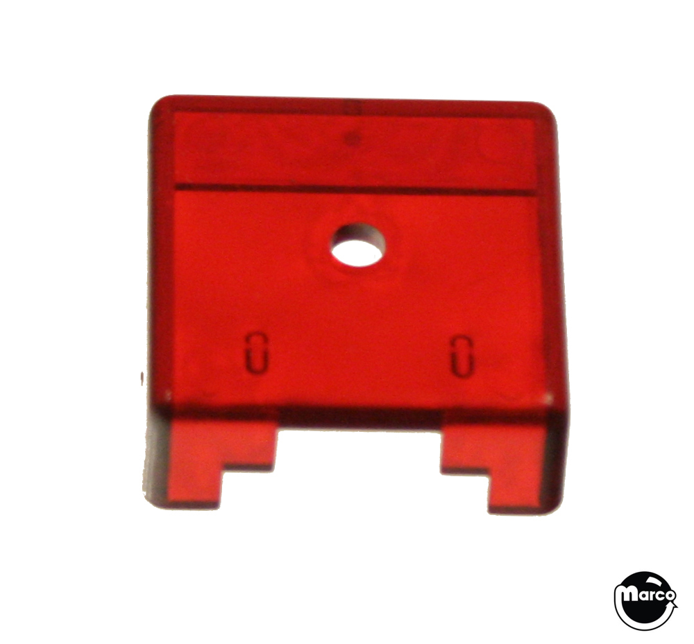 Target face - 3D square red transparent