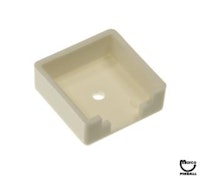 Target face - 3D square white opaque