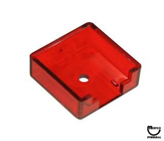 Target face - 3D square red transparent