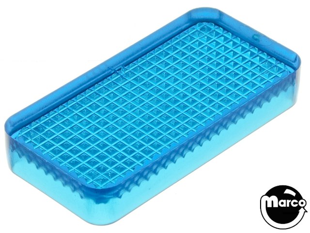 Insert rectangle 3/4 x 1.5 inch stippled blue
