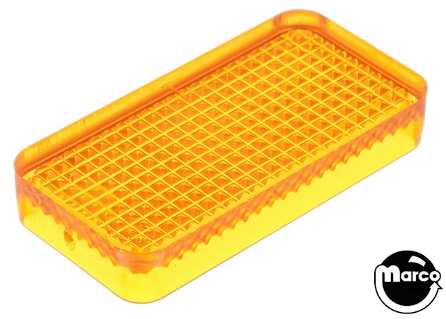Insert rectangle 3/4 x 1-1/2 stippled orange trans