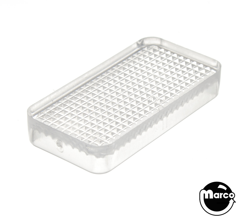 Insert rectangle 3/4 x 1.5 inch stippled clear