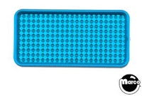 Playfield insert rectangle 3/4 x 1.5 inch stippled blue