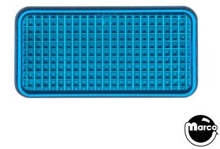 Insert rectangle 3/4 x 1.5 inch stippled blue