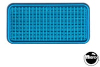Playfield insert rectangle 3/4 x 1.5 inch stippled blue