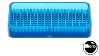 Insert rectangle 3/4 x 1.5 inch stippled blue