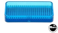 Playfield insert rectangle 3/4 x 1.5 inch stippled blue
