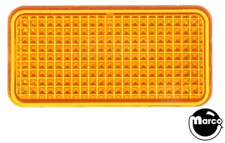 Insert rectangle 3/4 x 1-1/2 stippled orange trans