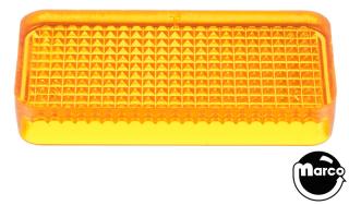 Insert rectangle 3/4 x 1-1/2 stippled orange trans