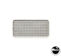 Playfield insert rectangle 3/4 x 1.5 inch stippled clear
