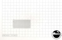 Playfield insert rectangle 3/4 x 1.5 inch stippled clear