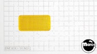 Playfield insert - rectangle 3/4 x 1-1/2 stippled yellow