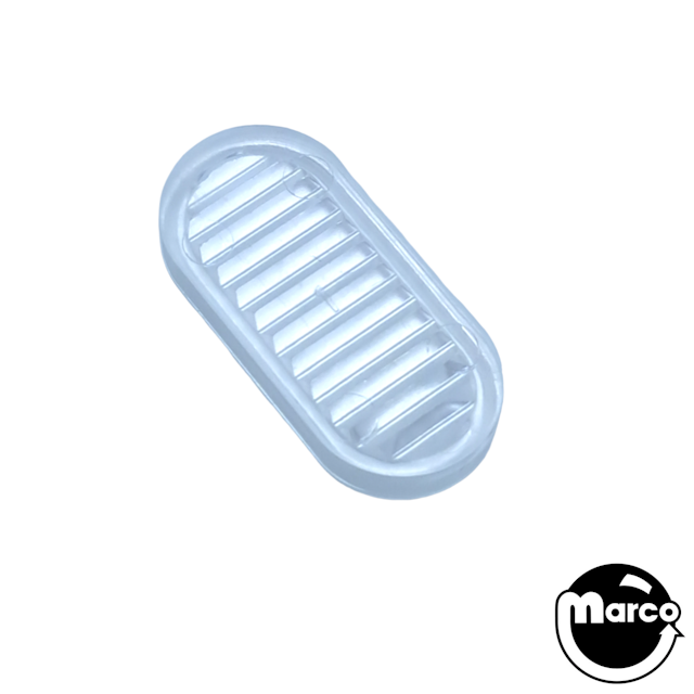 Insert - oval 1-5/8 inch ribbed clear