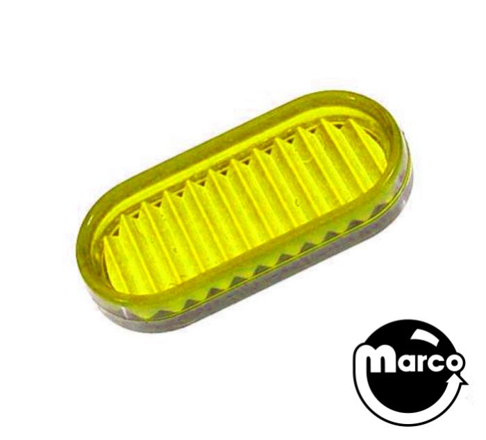 Insert - oval 1-5/8 inch yellow trans rib